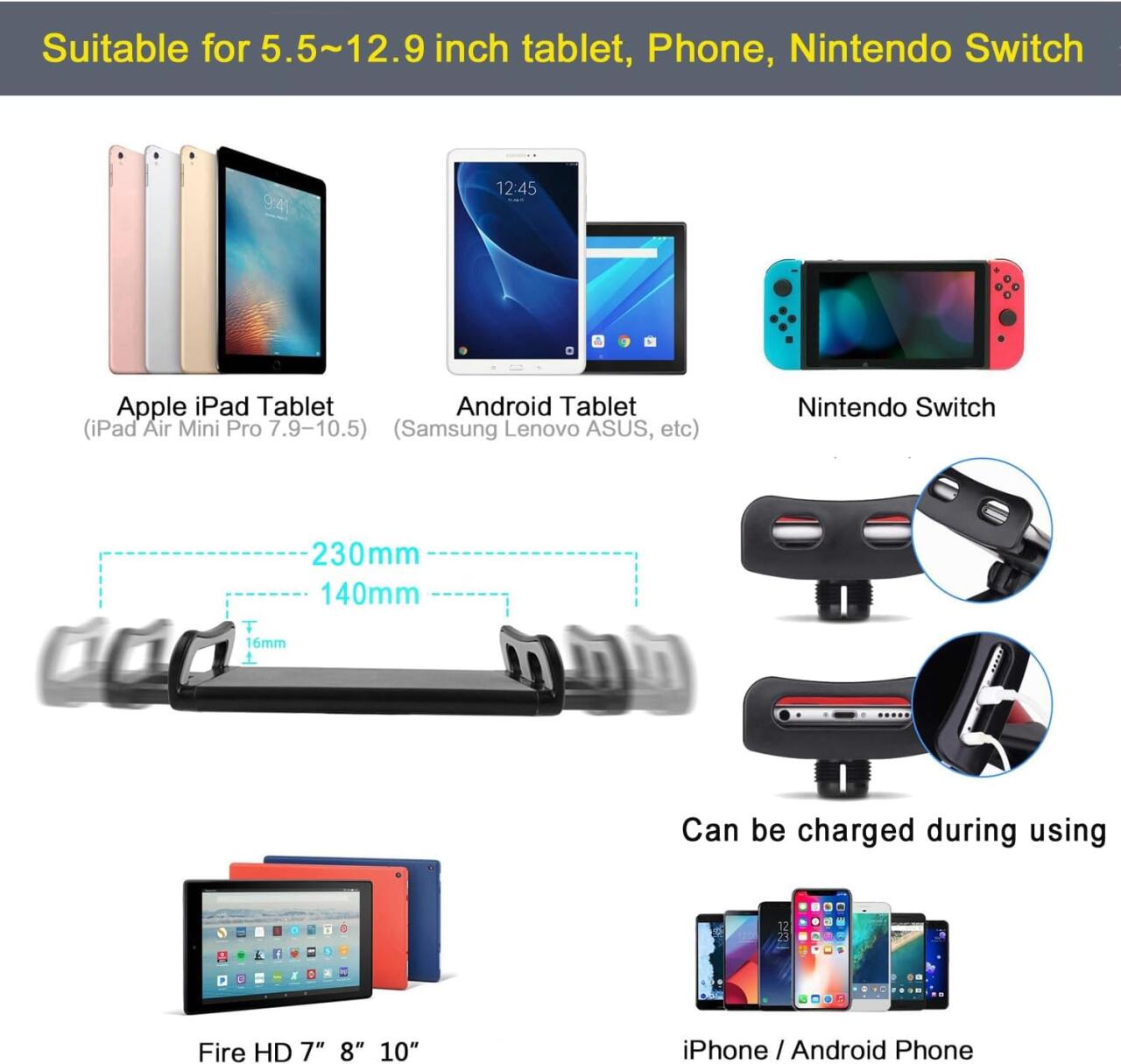 FlexiStand Pro – Soporte de Suelo Ajustable para Tablets y Smartphones
