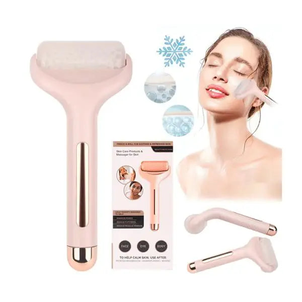 Rodillo Masajeador Facial de hielo – Frescura y Belleza al Instante
