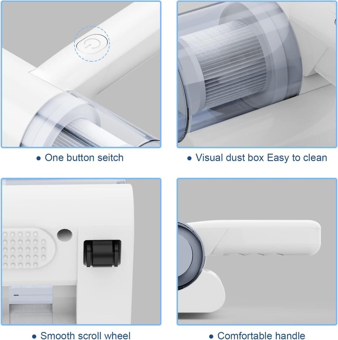 CleanAir Pro – Aspirador de Ácaros 2 en 1 300W