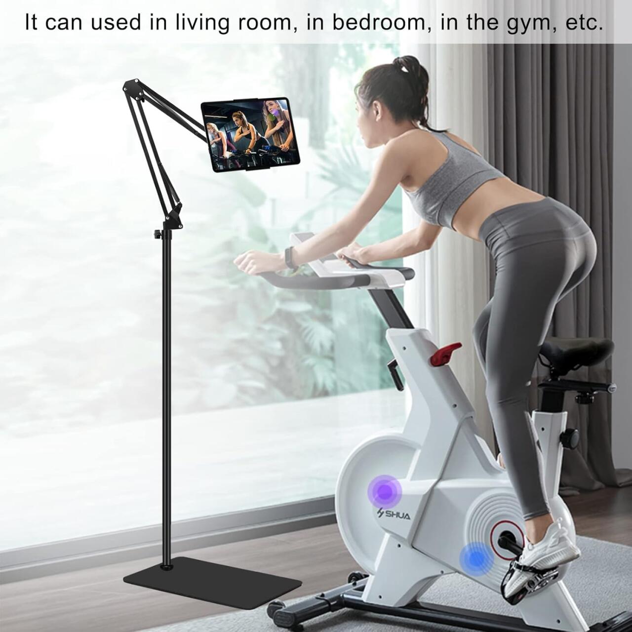FlexiStand Pro – Soporte de Suelo Ajustable para Tablets y Smartphones