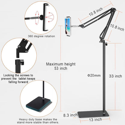 FlexiStand Pro – Soporte de Suelo Ajustable para Tablets y Smartphones